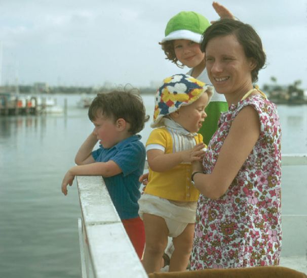   at Xmas-time 1974 in Clearwater Beach, Florida